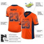 Orange Mesh Football Navy-White Fashion Custom Jersey Drift Orange Mesh Football Navy-White Fashion Custom Jersey Drift