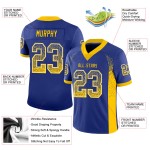 Fashion Royal Custom Drift Jersey Mesh Yellow-White Football Fashion Royal Custom Drift Jersey Mesh Yellow-White Football