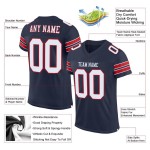 White-Red Navy Mesh Football Authentic Custom Jersey White-Red Navy Mesh Football Authentic Custom Jersey