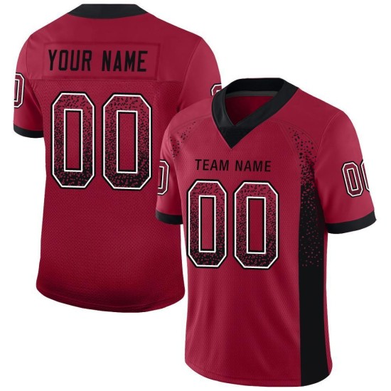 Jersey Mesh Custom Fashion Football Drift Black-White Cardinal Jersey Mesh Custom Fashion Football Drift Black-White Cardinal