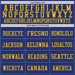 Gold-White Mesh Throwback Royal Custom Football Authentic Jersey Gold-White Mesh Throwback Royal Custom Football Authentic Jersey