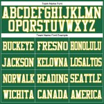 Green Jersey Mesh Gold-White Football Custom Kelly Authentic Green Jersey Mesh Gold-White Football Custom Kelly Authentic