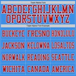 Mesh Authentic Custom Football Red-White Powder Jersey Blue Mesh Authentic Custom Football Red-White Powder Jersey Blue