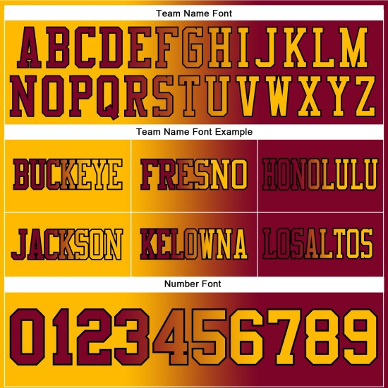 Gradient Gold-Black Maroon Fashion Football Jersey Authentic Custom Mesh Gradient Gold-Black Maroon Fashion Football Jersey Authentic Custom Mesh