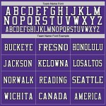 Mesh White-Black Jersey Purple Authentic Custom Football Mesh White-Black Jersey Purple Authentic Custom Football