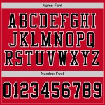 Mesh Black-White Red Jersey Football Custom Authentic Mesh Black-White Red Jersey Football Custom Authentic