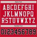 Red Mesh Jersey Black-White Throwback Custom Authentic Football