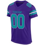 Purple Jersey Custom Aqua-White Mesh Football Authentic Purple Jersey Custom Aqua-White Mesh Football Authentic