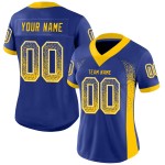 Fashion Royal Custom Drift Jersey Mesh Yellow-White Football Fashion Royal Custom Drift Jersey Mesh Yellow-White Football