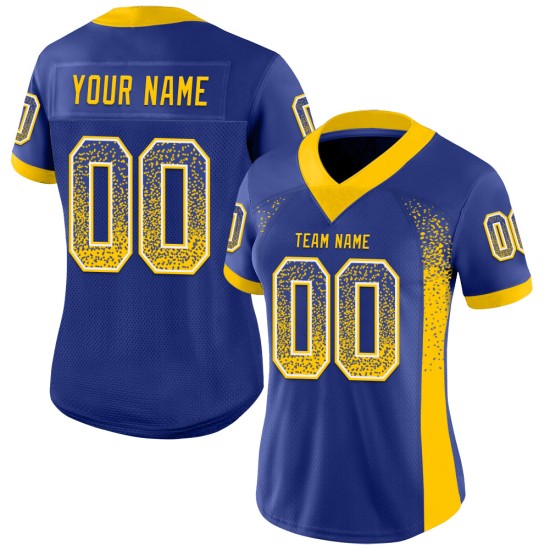 Fashion Royal Custom Drift Jersey Mesh Yellow-White Football Fashion Royal Custom Drift Jersey Mesh Yellow-White Football