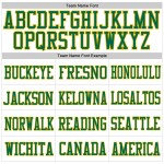 Kelly Authentic Football Mesh White Jersey Custom Green-Gold Kelly Authentic Football Mesh White Jersey Custom Green-Gold