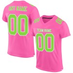 Custom Neon Green-White Pink Jersey Authentic Mesh Football Custom Neon Green-White Pink Jersey Authentic Mesh Football