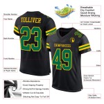 Authentic Custom Mesh Football Black Jersey Kelly Green-Yellow Authentic Custom Mesh Football Black Jersey Kelly Green-Yellow