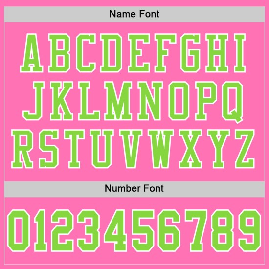 Custom Neon Green-White Pink Jersey Authentic Mesh Football Custom Neon Green-White Pink Jersey Authentic Mesh Football