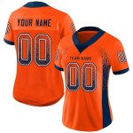 Orange Mesh Football Navy-White Fashion Custom Jersey Drift Orange Mesh Football Navy-White Fashion Custom Jersey Drift