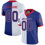 Split Jersey Royal-Scarlet White Football Mesh Fashion Custom Split Jersey Royal-Scarlet White Football Mesh Fashion Custom