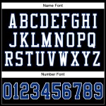 Black Custom Royal-White Football Jersey Authentic Mesh Black Custom Royal-White Football Jersey Authentic Mesh