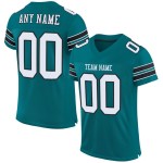Football Authentic Teal Custom White-Black Mesh Jersey Football Authentic Teal Custom White-Black Mesh Jersey