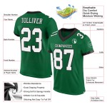 Football Kelly Authentic Custom White-Black Mesh Green Jersey Football Kelly Authentic Custom White-Black Mesh Green Jersey