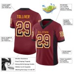 Mesh Custom Fashion Jersey Black-Gold Burgundy Drift Football Mesh Custom Fashion Jersey Black-Gold Burgundy Drift Football