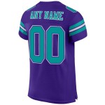Purple Jersey Custom Aqua-White Mesh Football Authentic Purple Jersey Custom Aqua-White Mesh Football Authentic