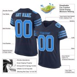 Blue-White Jersey Powder Mesh Custom Football Navy Authentic Blue-White Jersey Powder Mesh Custom Football Navy Authentic