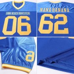 Gold-White Mesh Throwback Royal Custom Football Authentic Jersey Gold-White Mesh Throwback Royal Custom Football Authentic Jersey