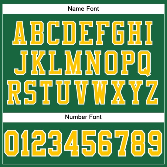 Green Jersey Mesh Gold-White Football Custom Kelly Authentic Green Jersey Mesh Gold-White Football Custom Kelly Authentic
