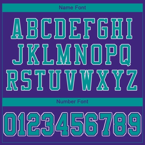 Purple Jersey Custom Aqua-White Mesh Football Authentic Purple Jersey Custom Aqua-White Mesh Football Authentic