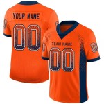 Orange Mesh Football Navy-White Fashion Custom Jersey Drift Orange Mesh Football Navy-White Fashion Custom Jersey Drift