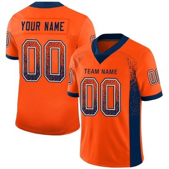 Orange Mesh Football Navy-White Fashion Custom Jersey Drift Orange Mesh Football Navy-White Fashion Custom Jersey Drift