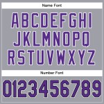Purple-Black Football Authentic Light Gray Jersey Custom Mesh Purple-Black Football Authentic Light Gray Jersey Custom Mesh