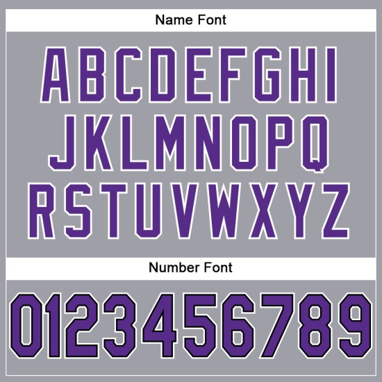 Purple-Black Football Authentic Light Gray Jersey Custom Mesh Purple-Black Football Authentic Light Gray Jersey Custom Mesh