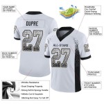 Football Drift Mesh Fashion Gold Custom Black-Vegas Jersey White Football Drift Mesh Fashion Gold Custom Black-Vegas Jersey White