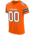 White-Navy Jersey Mesh Authentic Orange Football Custom White-Navy Jersey Mesh Authentic Orange Football Custom