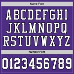 Mesh White-Black Jersey Purple Authentic Custom Football Mesh White-Black Jersey Purple Authentic Custom Football