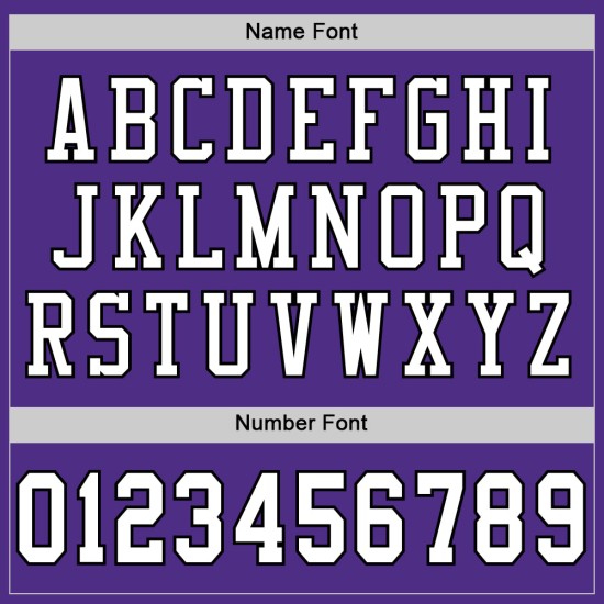 Mesh White-Black Jersey Purple Authentic Custom Football Mesh White-Black Jersey Purple Authentic Custom Football
