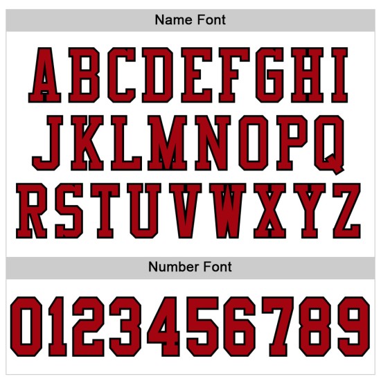 Football Custom Red-Black Jersey White Mesh Authentic Football Custom Red-Black Jersey White Mesh Authentic