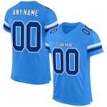 Blue Mesh Football Authentic Custom Royal-White Powder Jersey Blue Mesh Football Authentic Custom Royal-White Powder Jersey
