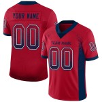 Custom Mesh Jersey Fashion Red Drift Football Navy-White Custom Mesh Jersey Fashion Red Drift Football Navy-White