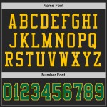 Authentic Custom Mesh Football Black Jersey Kelly Green-Yellow Authentic Custom Mesh Football Black Jersey Kelly Green-Yellow