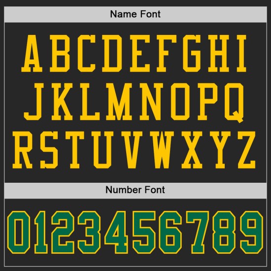 Authentic Custom Mesh Football Black Jersey Kelly Green-Yellow Authentic Custom Mesh Football Black Jersey Kelly Green-Yellow