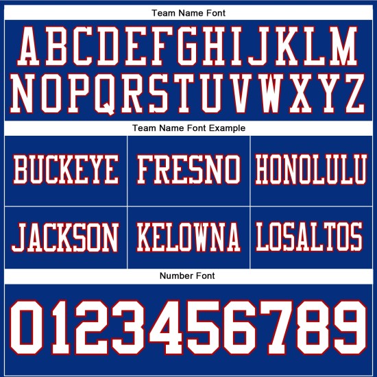 White-Red Jersey Mesh Royal Football Custom Authentic White-Red Jersey Mesh Royal Football Custom Authentic