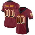 Mesh Custom Fashion Jersey Black-Gold Burgundy Drift Football Mesh Custom Fashion Jersey Black-Gold Burgundy Drift Football