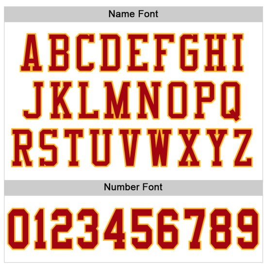 Red-Gold Authentic White Jersey Football Custom Mesh Red-Gold Authentic White Jersey Football Custom Mesh