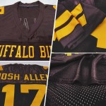 Jersey Football Brown Custom Authentic Mesh Gold Jersey Football Brown Custom Authentic Mesh Gold