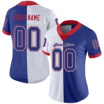 Split Jersey Royal-Scarlet White Football Mesh Fashion Custom Split Jersey Royal-Scarlet White Football Mesh Fashion Custom