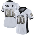 Football Drift Mesh Fashion Gold Custom Black-Vegas Jersey White Football Drift Mesh Fashion Gold Custom Black-Vegas Jersey White