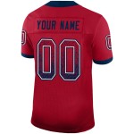 Custom Mesh Jersey Fashion Red Drift Football Navy-White Custom Mesh Jersey Fashion Red Drift Football Navy-White