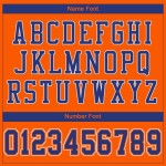 Football Orange Royal-White Mesh Jersey Authentic Custom Football Orange Royal-White Mesh Jersey Authentic Custom